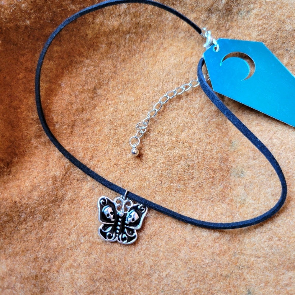 DEATHMOTH choker necklace gothic emo